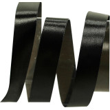 Лента Атлас 2,5см (уп.25ярд) черный *5