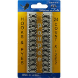 Крючок для одежды №2 черн 14мм(24шт) цена за упак