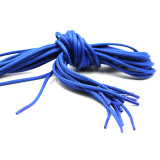 Шнурки круглые тонкие 80см синие (прод по 10)