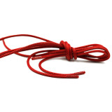 Шнурки круглые тонкие 70см красные (прод по 10)