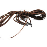 Шнурки круглые тонкие 70см коричнев. (прод по 10)