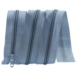 Молния СПИРАЛЬ №5  70см св. серый