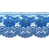 Кружево 9см 10ярдов синий