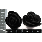 Цветочки из фоамирана (пакет) черный