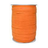 Бейка 15мм х/б матовая оранжевая 144ярда(132м)
