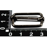 Регулятор метал для ременной ленты арт.КS37 шир.2,5 оксид №3 т.никель*100