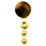 Кнопки курточные 19-15 15мм (прод по 25) золото