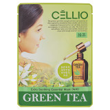 Ткан.маска  д/лица Dr.Cellio зеленый чай 25мл 1492