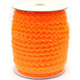 Резинка ажурная декоративная (уп.50ярд)шир.23мм оранжевый