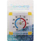 Термометр на окно ТББ Биметаллический квадрат. блистер *100  0231/0279