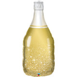 Шары фольга Бутылка Шампанского золото 70*100см (28*40