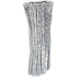 Проволка синельная люрекс 100шт серебро