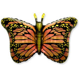 Шары фольга Бабочки крылья оранжевые 70см*100см (28