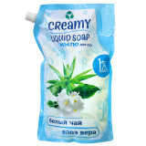 Крем-мыло жидкое Creamy 1,25л белый чай/алоэ*6 1105