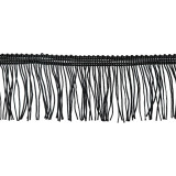 Бахрома шелковая без петли (уп 10 ярд) шир.70мм черный