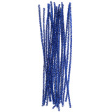 Проволка синельная люрекс 100шт синий