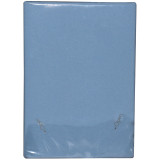 Простынь на рез. трикотаж 180х200 голубой