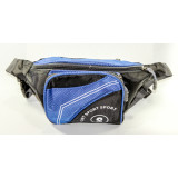 Сумка муж на ремень F-73 голубая