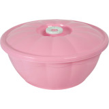Таз с крышкой 4,5л (Нежно-розовый)*10 1622