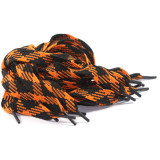 Шнурки плоские 1м оранж-черные (прод по 10)