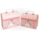 Коробка чемодан Единорожек (230*150*170) розов 9047