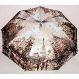 Зонт жен UNIQUE 3 сл 9 спиц 58 см полуавт 2005 города