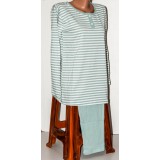 Пижама жен (кофта+штаны) 46-56р (прод по 6) Полоска зеленый