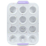 Форма д/маффинов силикон. 29*22см с ручками на 12шт FY-0171 4775