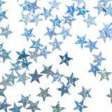 Блестки-Звездочки (уп 25гр) арт.1-100  13мм голографик голубой