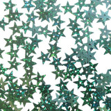 Блестки-Звездочки (уп 25гр) арт.1-100  13мм голографик т. зеленый