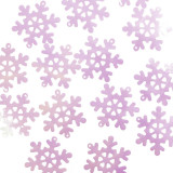 Блестки-Снежинка (уп 50гр) арт.902 65мм перламутр белый
