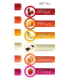 Бальзам д/губ Fennel Set №01 (Апельсин, персик, банан, ваниль, клубника, вишня) 3,2г (прод по 6)