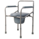 Кресло-туалет E 0801складное со спинкой, ширина 45 см,  до 115 кг арт.10590