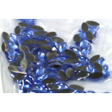 Стразы термоклеевые рис 10х5 голубой