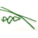 Проволка д/плетения с ворсом (синель/шенил) 0,6х30см В 006 люрекс зеленый