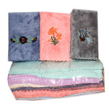 Полотенце д/рук 35х70см Цветы *12