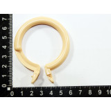 Кольца для карнизов с зажимом d 3,7см (уп 50шт) персик/пластик
