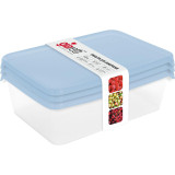 Набор контейнеров д/заморозки Sugar&Spice (3х 0,9л) голубой*26  4837