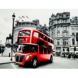 Мозаика со стразами 45х35 без рамы SEG 72078 автобус