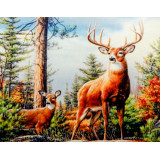 Мозаика со стразами 45х35 без рамы SEG 71208 олени