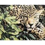 Мозаика со стразами 45х35 без рамы SEG 70550 леопард