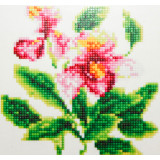 Мозаика со стразами 25х25 без рамы ММ 1140 цветы