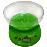 Весы Добрыня кухонные DO-3009 5кг с чашей зеленый 5644
