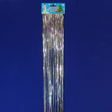 Дождик галография серебро ДГ-203 ш 200 мм дл 1 м *250 (прод по 50)  4031