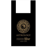 Пакеты майка 30*55 Астрология, черный  (прод.по 100)*1500 МАЙ21723
