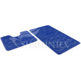 Набор ковриков д/ванной SHAHINTEX РР 60х100см+60х50см 002 т. синий *15 0819