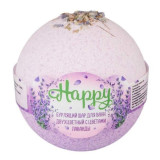 Бурлящий шар д/ванны Двухцветный с цветами Лаванды 120г*24  6463