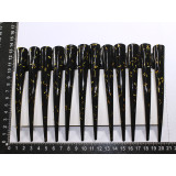 Заколка Стрела KP-3073 черный (прод по 12)