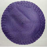 Салфетка под горяч. плетеная круг d38см фиолет (прод по 12)