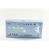 Перчатки Латексные повыш. прочности 13г р.XL  TOP GLOVE н/о н/с (прод по 25) т. синий *250 3362
